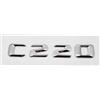 Generico 3D Auto Coda Lettera Adesivi Distintivo Compatibile Con Classe C C32 C36 C43 C55 C63 C180 C200 C220 C230 Auto Tronco Posteriore emblema(C220-Silver)