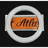 Falco Equipment Doctor Tyre by Atlas Kit 4 Fasce Bianche 2,5 cm per Cerchi 12" - White Wall per Auto d'Epoca, Fiat 500, Maggiolino, Auto Storiche - Set 4 Pezzi