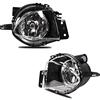 WISGOL - Fendinebbia adatto per BMW 3 Series (SDN/WGN) (E90/E91) 02/2004-08/2008 for standard bumper, un paio di fari fendinebbia, lenti chiare H11 12V 55W R:63176948374 L:63176948373