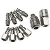 Liandasheng 10PCS Air Line Connettori Euro Airline Tubo Compressore Raccordi 1/4 BSP Airline Raccordi Filettatura Connettore Tubo Raccordi Set