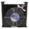 OUHFCASN AJ1025T-CA 25L/MIN Flusso Piccolo Radiatore Raffreddamento Olio Scambiatore di Calore Radiatore Olio Radiatore Idraulico Lega di Alluminio Raffreddatore Aria 3Mpa Ampia applicazione(DC 12V)