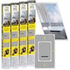 EASYmaxx Insect Protect Zanzariera telescopica per finestre con telaio e rete integrata | Protezione contro gli insetti per finestre da tetto | Senza tagliare né forare | [4 pezzi]
