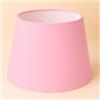 Generico 40 cm Paralume Tessuto di Cotone con PVC Bianco, Prodotto Artigianale, per Lampada da Tavolo, Piantana (Rosa)