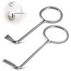 CAIXIANGYU 2 Pezzi Chiavi Professionali Set di Grimaldelli, Chiavi per Apriporta Lockpicking Set, Chiave Universale Per Porte Delle Stanze (argento)