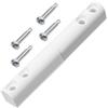 AERZETIX - Set di 4 cerniere avvitabili da 90 mm per telaio di zanzariera adatte a finestre e porte + 16 viti autofilettanti Ø3.9x22 mm | in plastica colore bianco