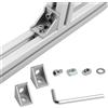 APOMOONS 20 Profilo Alluminio 20x20mm, Connettore Angolare in Profilo di Alluminio, Materiale di Montaggio per Profilati Con Viti e Dadi, per Rinforzare porte, Finestre, Scaffali, Banchi da Lavoro