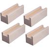 zcru004 5 cm di Altezza Sollevatori da Letto in Legno Rialzo per Mobili In Legno di Pino Rialzi per Tavolo Rialzi di Letto Rialzi di Letto Massello Piedini per Mobili 4 Pezzi (2.5cm)