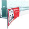 STEIGNER Guarnizione doccia curva UK55 60 cm (1 pz.) trasparente - Guarnizione box doccia verticale per doccia semicircolare o quarto di cerchio con porta 6-8 mm - Perfetta aderenza, Finitura estetica