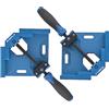 Gunpla Set di 2 morsetti ad angolo retto per la lavorazione del legno, morsetti angolari a 90 gradi, morsa in lega di alluminio, strumenti per montaggio con una sola mano di mobili, armadi