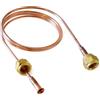 3S SuperSamaStore Capillare Rame L. 500 mm con Aprivalvola, 1/4 x 1/4 SAE, Ø 1,68×2,8 mm — Bocchettoni in Ottone Forgiato DIN 8912 — Rame Cu DHP EN 12449 — Conforme EN 378-2, PED, RoHS