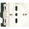 VIMAR 14210 PLANA Presa SICURY 2P+T 16 A 250 V ~ universale standard italiano P40, bianco - 2 moduli