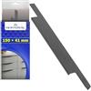 MONTERAL 1 Pezzo Scomparsa Maniglia per Mobili da Cucina 150 x 41 mm Distanza Tra i Fori Fissaggio 128 mm - Maniglie Cucina y Mobili Realizzata in Alluminio in Colore Nero Opaco