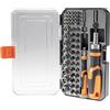 ChiliTec Set di punte per cacciavite per elettronica 57 pezzi, cacciavite a cricchetto