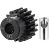 Runup Acciaio 32P 5mm pignone motore 11-25 denti per 1/10 1/8 1/6 1/5 RC Buggy Monster Truck Drift Car Off-Road Crawler Parti (18T)