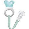 MAM Cooler & Clip - Massaggiagengive rinfrescante con clip per un facile fissaggio, extra piccolo e leggero, per bambini, a partire dai 2 mesi, turchese