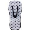 JYOKO KIDS Materassino per passeggino compatibile con Uppababy Vista e Cruz 100% Cotone (Raccoon)