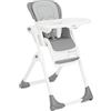 Joie Mimzy Recline Seggiolone - Seggiolone regolabile con funzione reclinabile, altezza regolabile e vassoio rimovibile, Arctic