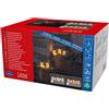 Konstsmide 6232-103EE - Set di 5 maiali in acrilico, 40 diodi bianchi caldi, trasformatore esterno 24 V (IP44), 0,8 W, cavo bianco, colore: Giallo