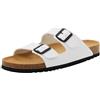 Scholl Julien, Sandali Uomo, Bianco E Nero, 44 EU