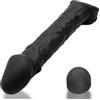 Oxballs Guaina interna a coste con muscolo strappato - Silsoft Silicone, Slim Fit, Velvet Smooth, Special Edition Night - Nero