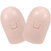 TIKODIDA Scatola Porta Coppette Mestruali Compatta 2 Pezzi in PP Rosa, Custodia Riutilizzabile per Viaggi e Uso Quotidiano di Donne