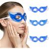 QINGZY 3 Pezzi Maschera Gel per Occhi, Maschera Occhi Fredda e Calda Riutilizzabile, Impacco Ghiaccio per Occhi Gonfi, Occhiaie, Mal di Testa, Emicrania, Sollievo per Occhi Stanchi e Relax Viso