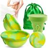 KBIBCK Set di dischi mestruali, disco mestruale con 2 dischi periodici di taglia S+L, sterilizzatore e borsa di stoccaggio, disco mestruale riutilizzabile per donne attive, sport, nuoto, intimità