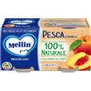 Mellin OMOGENEIZZATO DI PESCA CON MELA 2X100 GR - MELLIN