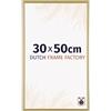 Dutch Frame Factory - Cornice 30x50 cm - Oro - Cornice per foto in Plastica con vetro plastico Antiriflesso - Cornice portafoto 30x50 cm - Angers