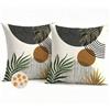 Avalune Federe Cuscini Divano 40x40 Esterno Impermeabili Copricuscini Decorativi Grigio Boho Morandi Moderno Fodera per Cuscino per Soggiorno Balcone Giardino Esterno Decorazione Set di 2