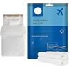 Decorhome Lenzuola da Viaggio Usa e Getta - Set 3-4 Pezzi Queen Size Con Lenzuolo Con Angoli, Federa - Copriletto Portatile per Hotel, Ospedale