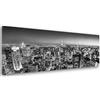 Feeby Frames Feeby Quadro Su Tela Grattacieli New York City 150x50 cm 1 pezzo Stampa Murale Fotografia Decorazione da parete per Soggiorno Camera da Letto Ufficio Cucina Città Architettura Edifici Bianco E Nero