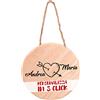 My Custom Style targhetta in Legno #Amore 1# Tonda da 13cm Personalizzata Online
