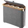 Generic Cestino porta carta igienica - Organizer pieghevole autoportante, contenitore per carta igienica di grande capacità con coperchio e manico, contenitore | dispenser ad alto volume per fino
