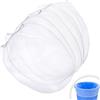 WJUAN 5 Galloni Filtri per Vernice, 5 Pezzi Filtri Maglia Fine Apertura Elastica, Design Maglia Fine, Rete Sacchetto Filtro, per Filtrazione Liquidi Varie Macchie (530 x 420 mm)