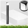 Gea Led Lampioncino Esterno Gea Led Stele Ges732 E27 Led Ip44 H80 Alluminio Antracite Lampada Terra Moderna Esterno