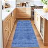 Qemgrste Tappeto Passatoia Corridoio Antiscivolo Tappeto per Cucina 60 x 150 cm Tappeto Ingresso Interno Lungo per Corridoio Salotto Camera da Letto Bagno Tappeto Passatoia Corridoio Lungo Blu