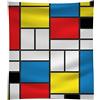 My Custom Style Coperta #Arte-Giallo Blu Rosso Nero, Mondrian# Plaid 150x100 Peluche Sherpa