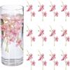 QUARKZMAN 12 Pz Fiori Galleggianti Per Centrotavola, Fiori Pisello Color Loto Teste Fiori Artificiali In Seta Per Decorazione Candelieri Galleggianti Vasi Riempitivo Per Feste Matrimonio