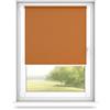 time4blinds Tende a rullo non invasive a sospensione libera su misura 12 colori 24 misure, 700x1800mm, Cioccolato al latte, Attrezzatura bianca, Comando lato sinistro