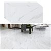 VEELIKE Piastrelle Adesive Pavimento PVC Adesivo Marmo Bianco Mattonelle Adesive Cucina Adesivi per Piastrelle Marmo Pavimento Adesivo per Interni Garage Bagno 12 Pezzi 30 cm x 60 cm