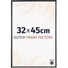 Dutch Frame Factory - Cornice 32x45 cm - Nero Opaco - Cornice per foto in Plastica con vetro plastico Antiriflesso - Cornice portafoto 32x45 cm - Easy
