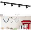 PQPO Confezione da 4 Supporti Porta Accessori per Mixer Compatibili con Accessori Mixer KitchenAid, per Riporre e Organizzare i Tuoi Accessori Kitchen Aid (Nero)