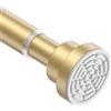 WEIXINHAI Bastone per tenda da doccia, estensibile, 79-195 cm, aste a tensione per tende, estensibile, senza trapano, antiscivolo, color oro, per bagno, cucina, camera da letto