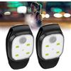 Vaileal 2 Pezzi Lampada a Clip LED - luci stroboscopiche a Clip, USB Ricaricabile LED Lampada Frontale, luce a clip sui vestiti, luce di sicurezza per bambini, Adatto per Corsa, Dog Walking, Campeggio