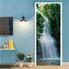 A.Monamour Adesivo Porta Autoadesiva 3D Cascata Nel Paesaggio Naturale Della Foresta Della Giungla Vinile PVC Adesivi per Porte Interne Pellicola Adesiva Poster Sticker Murale Parete Carta da Parati