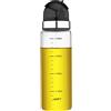 XiaoShenLu Bottiglia di Olio, Olio e Aceto Dispenser con Scala, Bottiglia Dispenser per Olio d'oliva in Vetro, Olio di Bottiglia con Beccuccio Bottiglia Aceto per Padella, BBQ, Cucina, Insalata, 400ml Nero