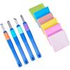 NBEADS Timbro, 6 pezzo di Gomma Quadrata Da 5x5 cm Con 4 coltelli A Scalpello Set per Intagliare Artigianato Rottami Prenotando Una Cartolina Inviti
