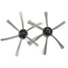 Lagomloot Confezione da 4 spazzole laterali di ricambio per SilverCrest M690 e per robot aspirapolvere wap W310 spazzole per pulizia angoli in plastica-nylon