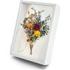 mumisuto Cornice 3D Profonda, 22,5 x 31,5 cm, 3D Ombra Profonda Box Cornice per Foto, Cornice Portafoto 3D da Riempire, Cornice Contenitore Riempibile per Souvenir Fiore (Bianco)